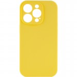 Чехол Silk Full Camera Protective (AA) NO LOGO для Apple iPhone 15 Pro (6.1") Желтый / Yellow