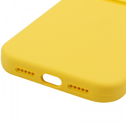 Чехол Silk Full Camera Protective (AA) NO LOGO для Apple iPhone 15 Pro (6.1") Желтый / Yellow