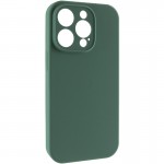 Чехол Silk Full Camera Protective (AA) БЕЗ ЛОГОТИПА для Apple iPhone 15 Pro (6.1") Зеленый / Pine green