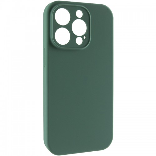 Чехол Silk Full Camera Protective (AA) БЕЗ ЛОГОТИПА для Apple iPhone 15 Pro (6.1") Зеленый / Pine green