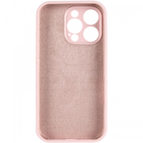 Чехол Silk Full Camera Protective (AA) NO LOGO для Apple iPhone 15 Pro (6.1") Розовый / Chalk Pink