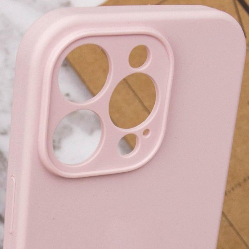 Чехол Silk Full Camera Protective (AA) NO LOGO для Apple iPhone 15 Pro (6.1") Розовый / Chalk Pink