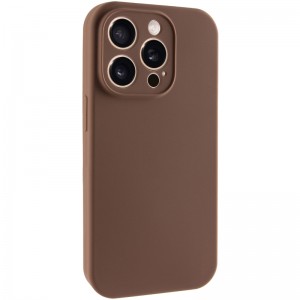 Чохол Silk Full Camera Protective (AA) NO LOGO для Apple iPhone 15 Pro (6.1") Коричневий / Brown
