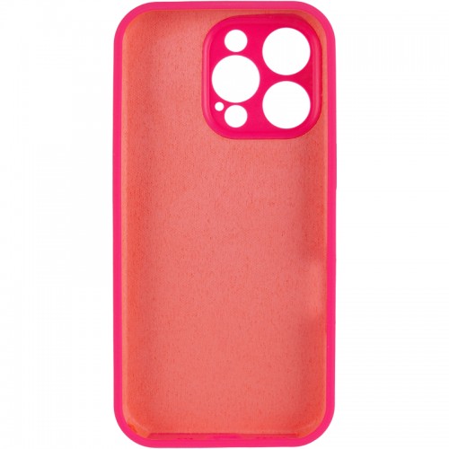 Чехол Silk Full Camera Protective (AA) NO LOGO для Apple iPhone 15 Pro Max (6.7") Розовый / Barbie pink