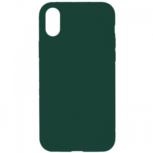 Чехол Silk Full Protective (AA) NO LOGO для Apple iPhone X / XS (5.8") Зеленый / Forest green