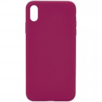 Чохол Silk Full Protective (AA) NO LOGO для Apple iPhone X / XS (5.8") Червоний / Rose Red