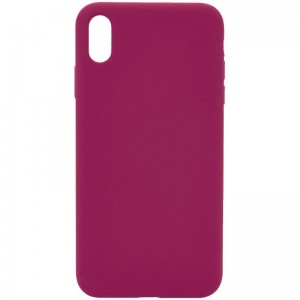 Чохол Silk Full Protective (AA) NO LOGO для Apple iPhone X / XS (5.8") Червоний / Rose Red