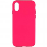 Чехол Silk Full Protective (AA) NO LOGO для Apple iPhone X / XS (5.8") Розовый / Barbie pink
