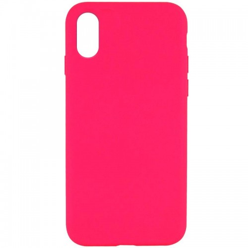Чехол Silk Full Protective (AA) NO LOGO для Apple iPhone X / XS (5.8") Розовый / Barbie pink