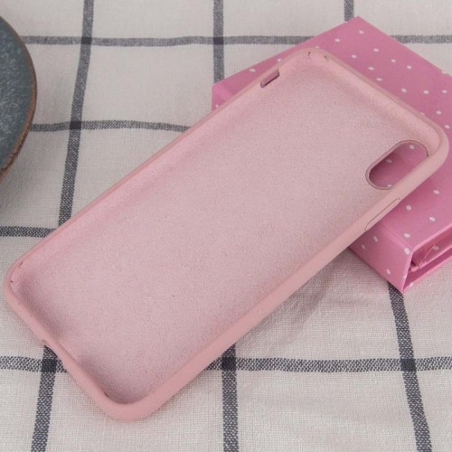 Чехол Silk Full Protective (AA) NO LOGO для Apple iPhone X / XS (5.8") Розовый / Pink Sand