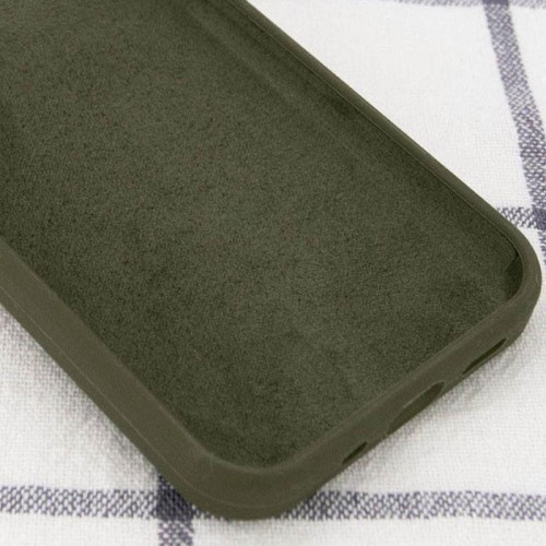 Чехол Silk Full Protective (AA) NO LOGO для Apple iPhone 13 mini (5.4") Зелёный / Тёмный оливковый