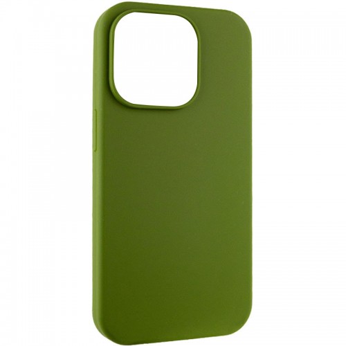 Чехол Silk Full Protective (AA) NO LOGO для Apple iPhone 14 Pro (6.1") Зеленый / Dark Olive