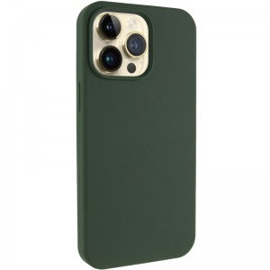 Чехол Silk Full Protective (AA) БЕЗ ЛОГОТИПА для Apple iPhone 14 Pro Max (6.7") Зеленый / Cyprus Green