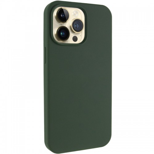 Чехол Silk Full Protective (AA) БЕЗ ЛОГОТИПА для Apple iPhone 14 Pro Max (6.7") Зеленый / Cyprus Green