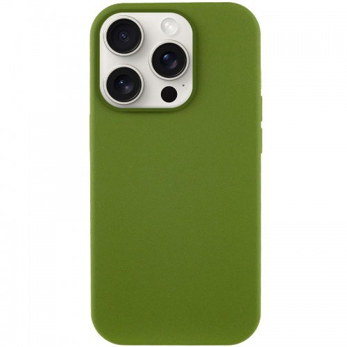 Чехол Silk Full Protective (AA) БЕЗ ЛОГОТИПА для Apple iPhone 14 Pro Max (6.7") Зеленый / Dark Olive