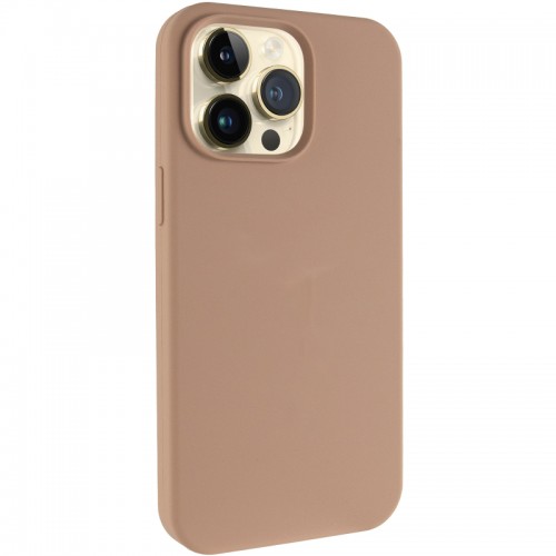 Чехол Silk Full Protective (AA) БЕЗ ЛОГОТИПА для Apple iPhone 14 Pro Max (6.7") Бежевый / Desert Gold
