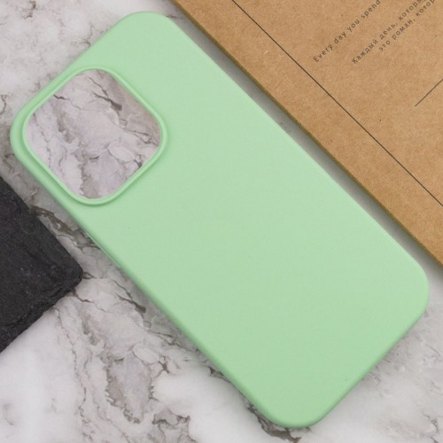 Чехол Silk Full Protective (AA) БЕЗ ЛОГОТИПА для Apple iPhone 15 Pro (6.1") Зеленый / Фисташковый