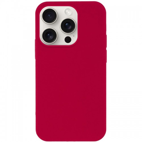 Чехол Silk Full Protective (AA) NO LOGO для Apple iPhone 15 Pro (6.1") Красный / Розово-красный