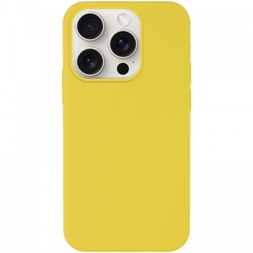 Чехол Silk Full Protective (AA) NO LOGO для Apple iPhone 15 Pro Max (6.7") Жёлтый / Yellow