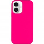 Чехол Silk Full Protective (AA) NO LOGO для Apple iPhone 16 (6.1") Розовый / Barbie pink