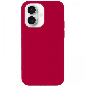 Чехол Silk Full Protective (AA) NO LOGO для Apple iPhone 16 (6.1") Красный / Rose Red