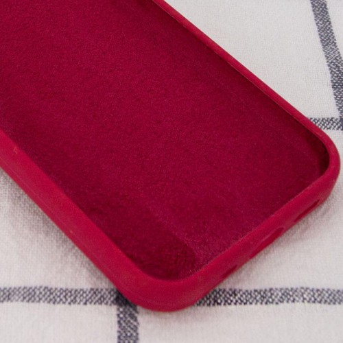 Чехол Silk Full Protective (AA) NO LOGO для Apple iPhone 16 (6.1") Красный / Rose Red