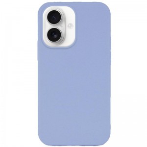 Чехол Silk Full Protective (AA) БЕЗ ЛОГОТИПА для Apple iPhone 16 (6.1") Голубой / Lilac Blue