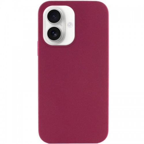 Чехол Silk Full Protective (AA) БЕЗ ЛОГО для Apple iPhone 16 (6.1") Бордовый / Maroon