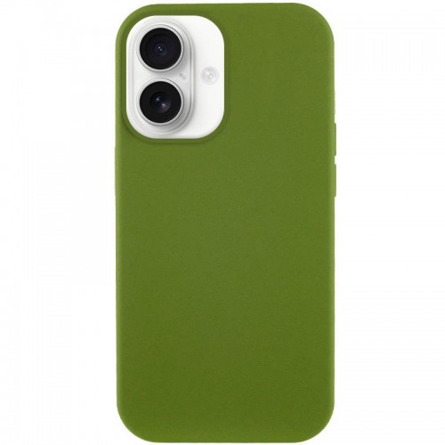 Чехол Silk Full Protective (AA) NO LOGO для Apple iPhone 16 Plus (6.7") Зеленый / Dark Olive