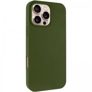 Чехол Silk Full Protective (AA) NO LOGO для Apple iPhone 16 Pro (6.3") Зеленый / Dark Olive