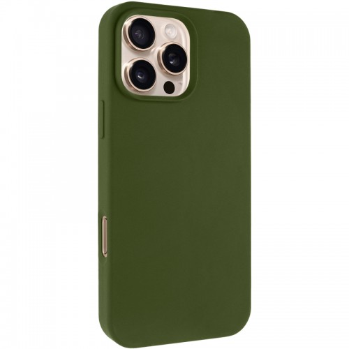 Чехол Silk Full Protective (AA) NO LOGO для Apple iPhone 16 Pro (6.3") Зеленый / Dark Olive