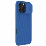 Карбоновая накладка Nillkin CamShield Pro Magnetic для Apple iPhone 16 Pro Max (6.9") Синий