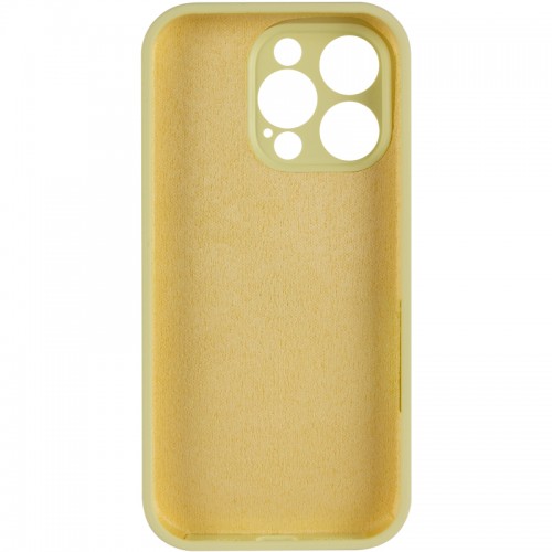 Чехол Silk Full Camera Protective (AA) NO LOGO для Apple iPhone 16 Pro Max (6.9") Жёлтый / Mellow Yellow