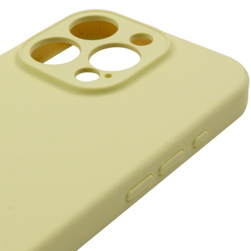 Чехол Silk Full Camera Protective (AA) NO LOGO для Apple iPhone 16 Pro Max (6.9") Жёлтый / Mellow Yellow