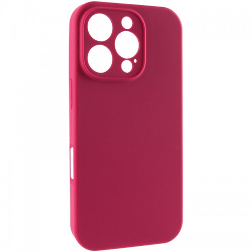 Чехол Silk Full Camera Protective (AA) NO LOGO для Apple iPhone 16 Pro Max (6.9") Красный / Rose Red