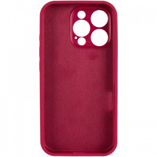 Чехол Silk Full Camera Protective (AA) NO LOGO для Apple iPhone 16 Pro Max (6.9") Красный / Rose Red