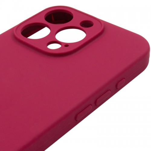 Чехол Silk Full Camera Protective (AA) NO LOGO для Apple iPhone 16 Pro Max (6.9") Красный / Rose Red