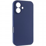 Чехол Silk Full Camera Protective (AA) NO LOGO для Apple iPhone 16 (6.1") Синий / Deep navy