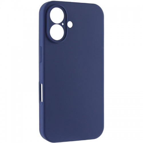 Чехол Silk Full Camera Protective (AA) NO LOGO для Apple iPhone 16 (6.1") Синий / Deep navy