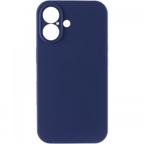 Чехол Silk Full Camera Protective (AA) NO LOGO для Apple iPhone 16 (6.1") Синий / Deep navy