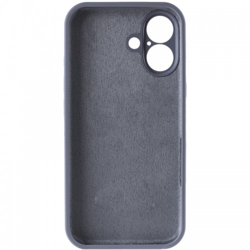 Чехол Silk Full Camera Protective (AA) NO LOGO для Apple iPhone 16 (6.1") Серый / Lavender Gray