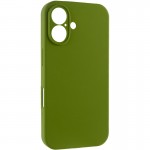 Чехол Silk Full Camera Protective (AA) БЕЗ ЛОГОТИПА для Apple iPhone 16 (6.1") Зеленый / Dark Olive