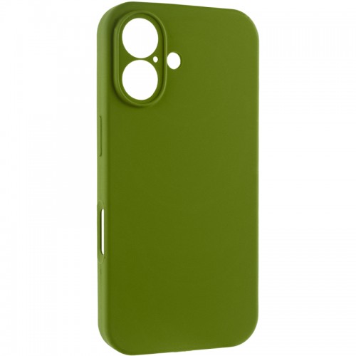 Чехол Silk Full Camera Protective (AA) БЕЗ ЛОГОТИПА для Apple iPhone 16 (6.1") Зеленый / Dark Olive