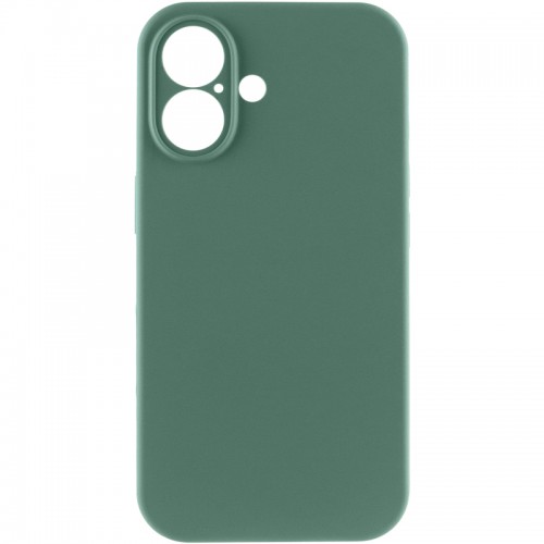 Silk Full Camera Protective (AA) ЧЕХОЛ БЕЗ ЛОГО ДЛЯ Apple iPhone 16 (6.1") ЗЕЛЁНЫЙ / PINE GREEN