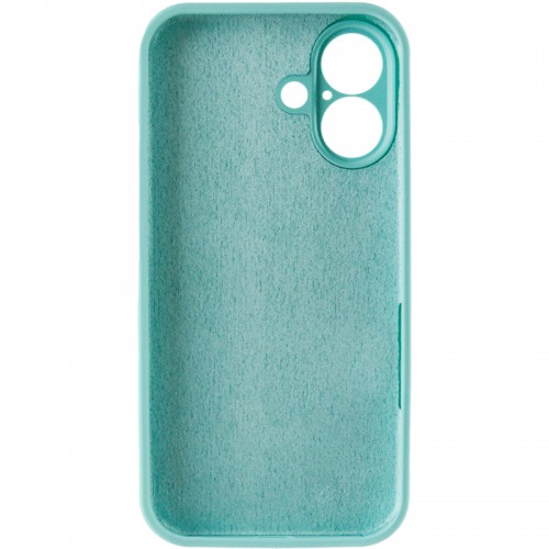 Чехол Silk Full Camera Protective (AA) NO LOGO для Apple iPhone 16 (6.1") Бирюзовый / Marine Green
