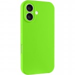Чехол Silk Full Camera Protective (AA) NO LOGO для Apple iPhone 16 (6.1") Кислотно-зелёный / Acid Green