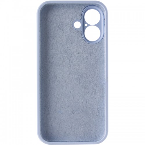 Чехол Silk Full Camera Protective (AA) NO LOGO для Apple iPhone 16 (6.1") Голубой / Lilac Blue