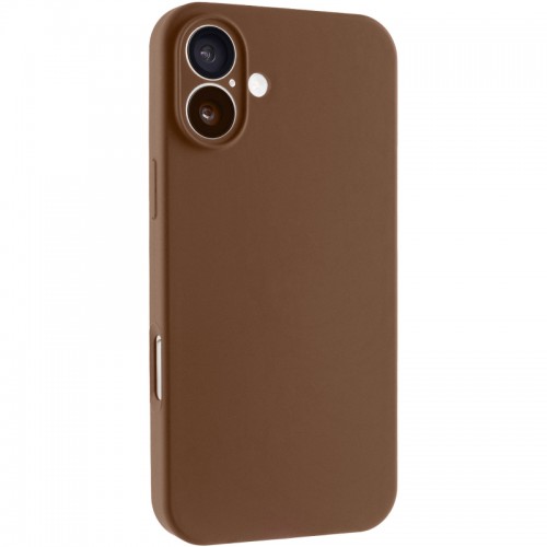 Чехол Silk Full Camera Protective (AA) NO LOGO для Apple iPhone 16 (6.1") Коричневый / Brown