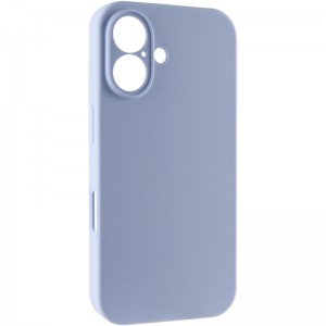 Чехол Silk Full Camera Protective (AA) NO LOGO для Apple iPhone 16 Plus (6.7") Голубой / Lilac Blue