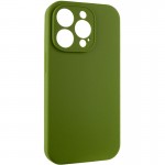 Чехол Silk Full Camera Protective (AA) NO LOGO для Apple iPhone 16 Pro (6.3") Зеленый / Dark Olive